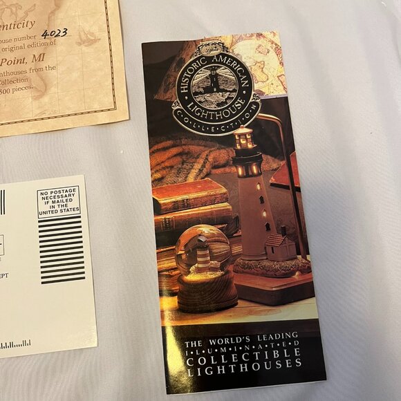 Lefton Limited Edition 1999 Old Mackinac Point Lighted Lighthouse – Original Box - Picture 12 of 15